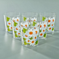 Набор стаканов для коктейля &laquo;Букеты&raquo;, 210 мл, 6 шт, рисунок МИКС