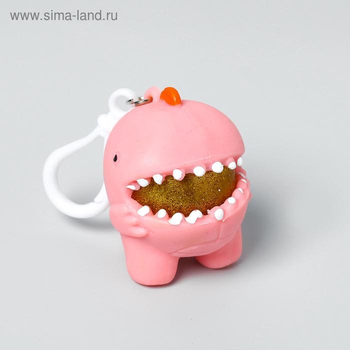 Мялка &laquo;Зубастик&raquo;, на брелоке, цвета МИКС