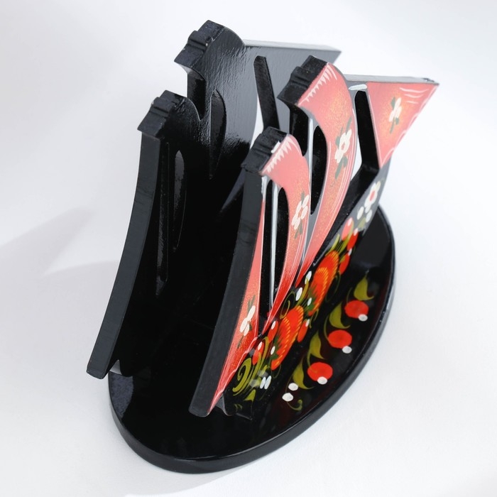 Салфетница &laquo;Парусник&raquo;, хохлома