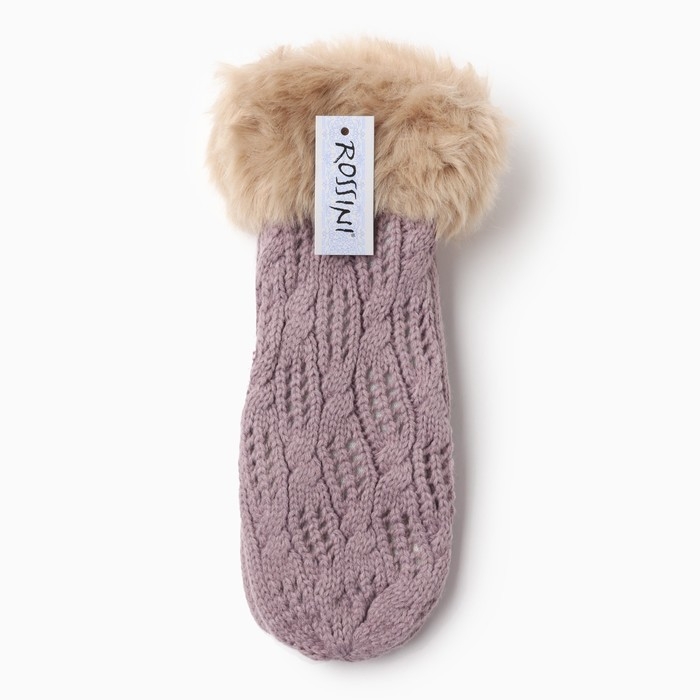 Варежки женские, цвет фиолетовый, размер 25 Варежки женские, цвет фиолетовый, размер 25