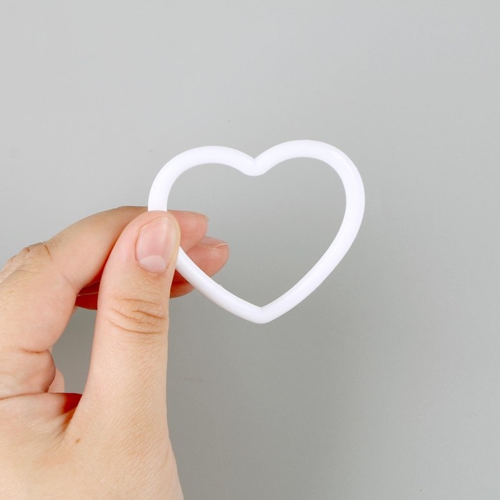 Основа для изготовления ловца снов &laquo;Сердце&raquo;, набор 20 шт., размер 1 шт. &mdash; 6 &times; 6 &times; 0,45 см