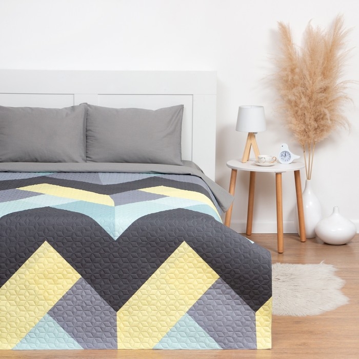 Покрывало LoveLife 1,5 сп Покрывало LoveLife 1,5 сп "Геометрия" 150*210±5см, микрофайбер, 100% п/э