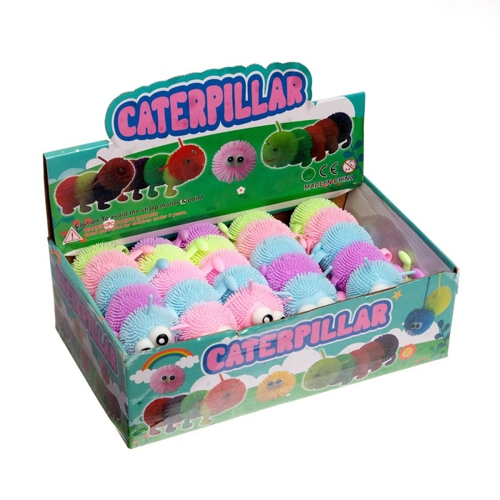 Ёжка «Гусеница» световой, цвета МИКС Ёжка «Гусеница» световой, цвета МИКС