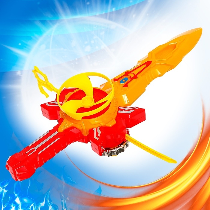 Набор волчков &laquo;Супер меч&raquo;, двойной запуск, с вертушкой