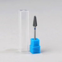 Фреза твердосплавная для маникюра «Конус», средняя нарезка, 6 × 15 мм, в пластиковом футляре Фреза твердосплавная для маникюра «Конус», средняя нарезка, 6 × 15 мм, в пластиковом футляре