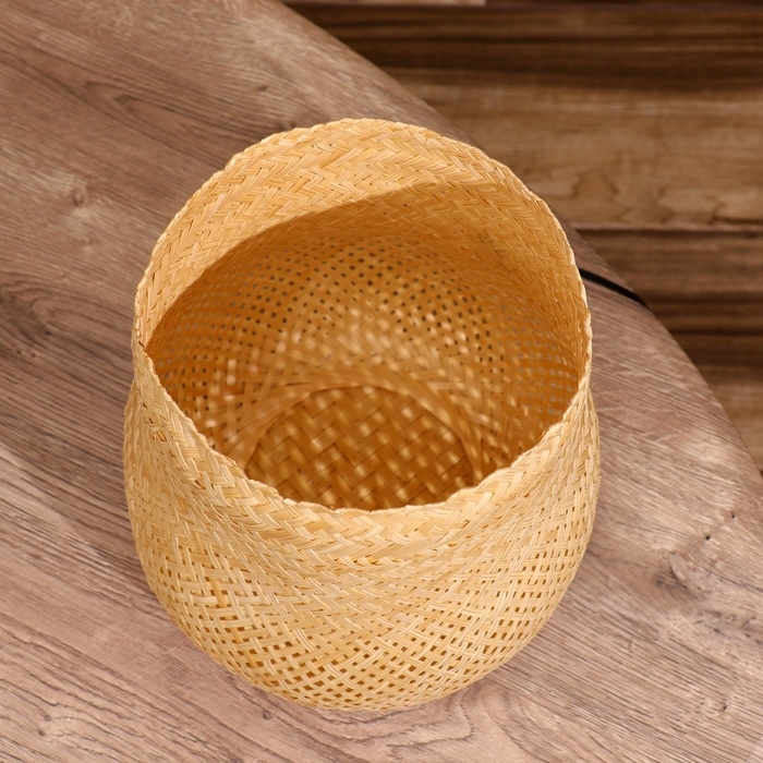 Корзинка плетёная, из бамбука 23х23х23 см