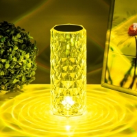 Настольная лампа с ПДУ "Призма" LED RGB АКБ 9,5х9х21,5 см RISALUX