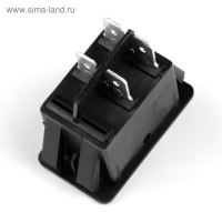 Кнопка выключатель, с подсветкой, пластик, чёрный