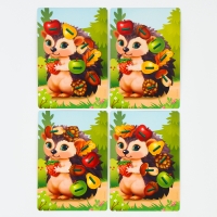 Шнуровка деревянная развивающая для малышей &laquo;Весёлый ёжик&raquo;