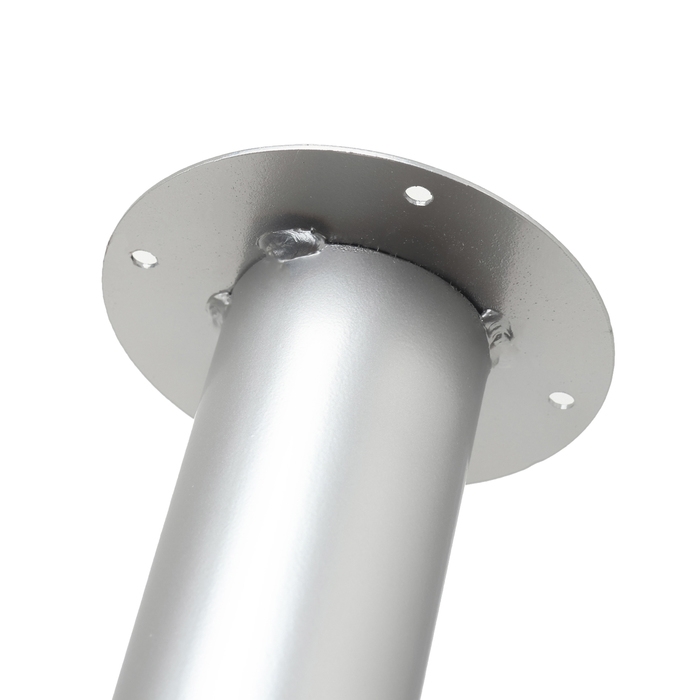 Опора регулируемая для стола, круглая, серебро D-50мм