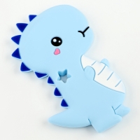 Прорезыватель силиконовый для зубов &laquo;Динозаврик&raquo;, цвет голубой