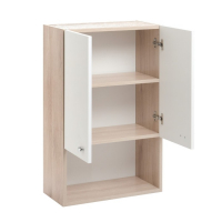 Шкаф для ванной комнаты "Вега 5004" белый/дуб кронберг, 50 х 24 х 80 см Шкаф для ванной комнаты "Вега 5004" белый/дуб кронберг, 50 х 24 х 80 см