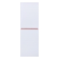 Блокнот А5, 60 листов на гребне, обложка пластик, красный