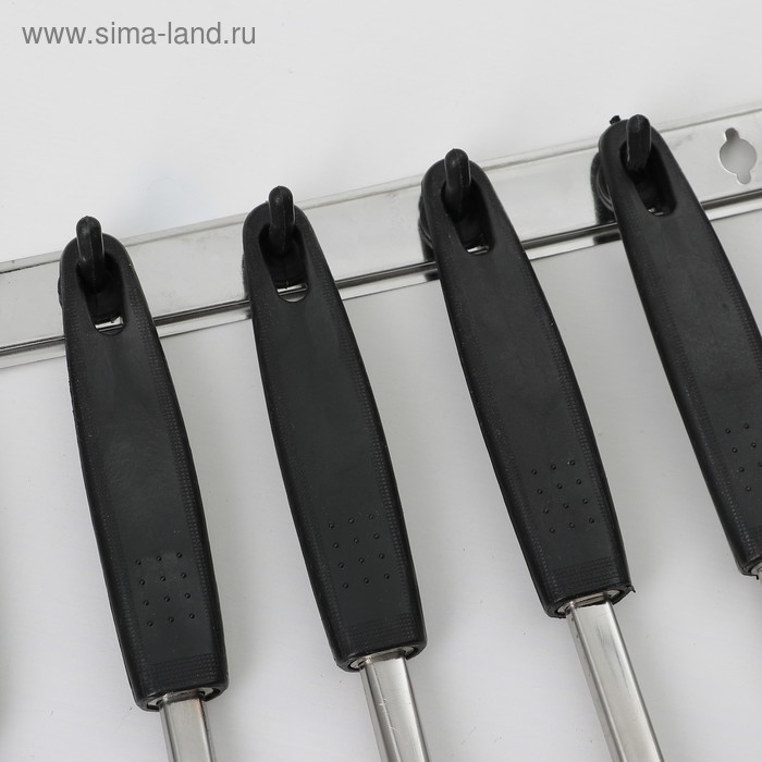 Набор кухонных принадлежностей &laquo;Ночь&raquo;, 6 предметов, на подвесе