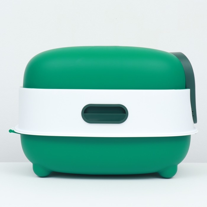 Туалет закрытый с УФ-лампой для уничтожения запаха 39 х 56 х 40 см, зелёный