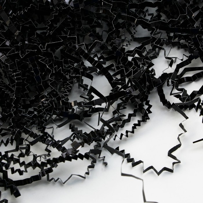 Наполнитель для шаров и подарков, упаковка, &laquo;Чёрный&raquo; , 15 х 26 см