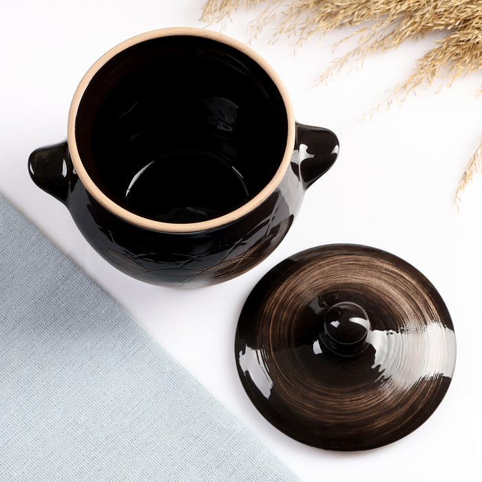 Горшок керамический для запекания №6 старина 0,65 л Горшок керамический для запекания №6 старина 0,65 л