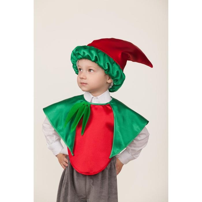 Карнавальный костюм &laquo;Перец&raquo;, жилет, головной убор, р. 30, рост 116 см