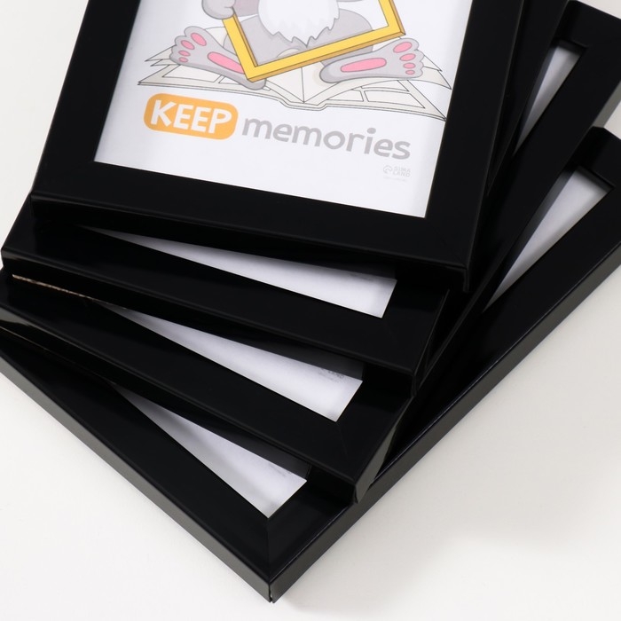 Набор рамок Набор рамок "Формат" 10х15 см, 4 шт. цвет чёрный
