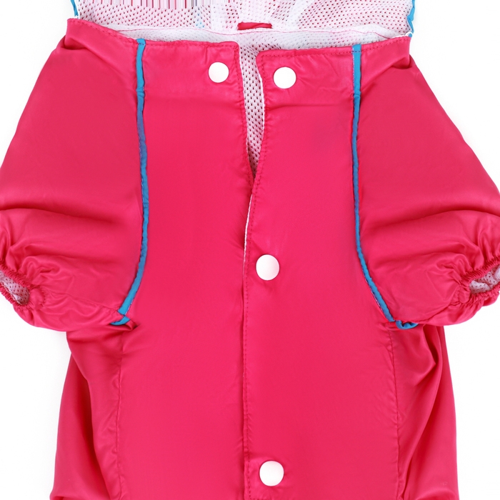 Комбинезон для собак, демисезонный с сумкой, размер S (ДС 25, Ог 33, ОШ 23 см), розовый Комбинезон для собак, демисезонный с сумкой, размер S (ДС 25, Ог 33, ОШ 23 см), розовый