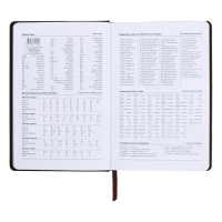 Ежедневник недатированный, А5, 140л, клетка, обл.кожзам, Стиль, синий