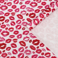 Набор бумаги упаковочной крафт "Поцелуи", 2 листа 50 × 70 см Набор бумаги упаковочной крафт "Поцелуи", 2 листа 50 × 70 см