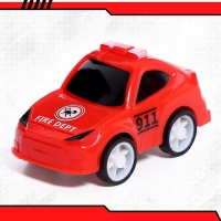 Набор машин &laquo;Пожарная&raquo;, 4 машинки и вертолёт, инерция