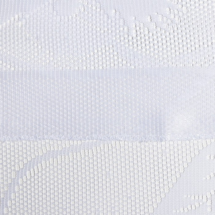 Тюль на кухню без шторной ленты, 170х150 см, цвет белый, 100% полиэстер