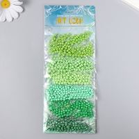 Бисер круглый 6/0 "Цвета листвы" 6 цветов х 10 гр 20х8 см Бисер круглый 6/0 "Цвета листвы" 6 цветов х 10 гр 20х8 см