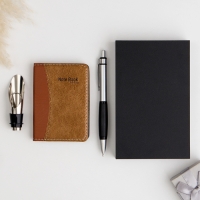 Набор подарочный 3в1 (ручка, блокнот, пробка для бутылки)