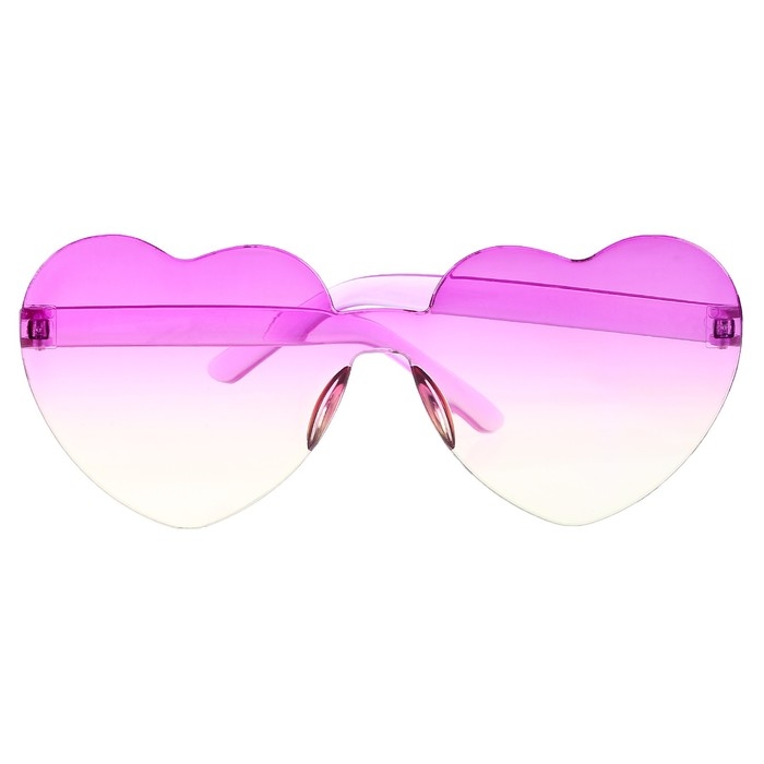 Карнавальные очки &laquo;Сердечки&raquo;, цвета МИКС