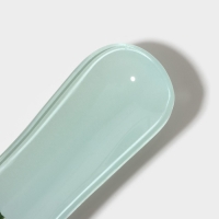 Подставка стеклянная под ложку Доляна &laquo;Кролик&raquo;, 23,5&times;8,3&times;1,5 см