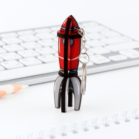 Брелок для ключей деревянный конструктор &laquo;Ракета&raquo;, 2.1 х 7 см