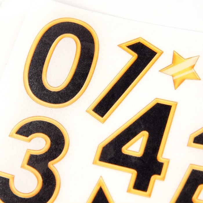 Вафельные картинки съедобные «Цифры» для капкейков, торта KONFINETTA, 1 лист А5 Вафельные картинки съедобные «Цифры» для капкейков, торта KONFINETTA, 1 лист А5