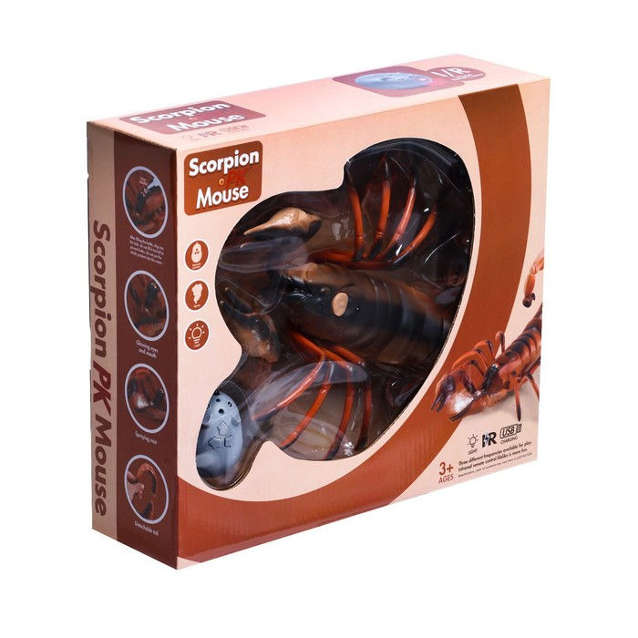 Скорпион радиоуправляемый, световые эффекты, работает от аккумулятора Скорпион радиоуправляемый, световые эффекты, работает от аккумулятора