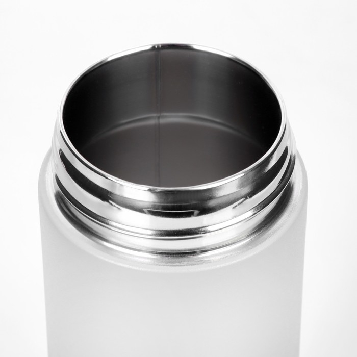 Термос для чая и кофе, 500 мл, с колбой, сохраняет тепло до 8 ч, белый