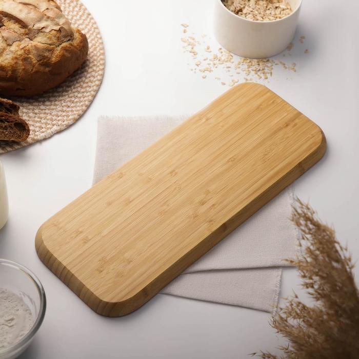 Менажница Доляна Striata, 3 секции, 39,5&times;16 см, бамбук