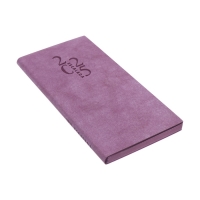 Еженедельник датированный 2025 года, 80х165 мм, 64 листа ESCALADA, мягкая обложка из искусственной кожи, блинтовое тиснение, блок 70 г/м&sup2;, сиреневый