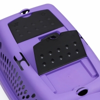 Переноска для животных с металлической дверью, 49 х 32 х 27, Фиолетовая Переноска для животных с металлической дверью, 49 х 32 х 27, Фиолетовая