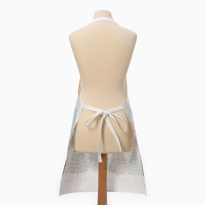 Новый год. Фартук Этель "Сказочный лес" 60х70 см, 100% хлопок, саржа 190 г/м2