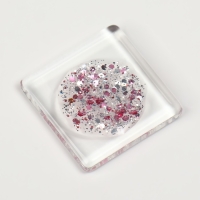 Гель лак для ногтей, &laquo;GLITTER FLASH&raquo;, 3-х фазный, 8мл, LED/UV, цвет прозрачный/розовый (07)