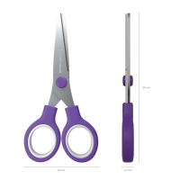 Ножницы детские ErichKrause Junior, 13 см, с закруглёнными концами лезвий, ударопрочный пластик, в тубусе, МИКС