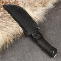 Нож кавказский "Змей" с ножнами, сталь - 65х13, рукоять - эластрон Нож кавказский "Змей" с ножнами, сталь - 65х13, рукоять - эластрон