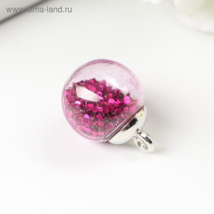 Подвеска декоративная для творчества стекло Подвеска декоративная для творчества стекло "Шар " d=1,6 см набор 10 шт