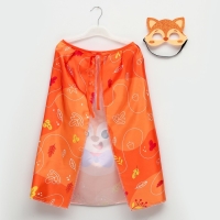 Карнавальный набор &laquo;Рыжая лисичка&raquo;: плащ, маска