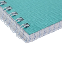 Тетрадь 96 листов в клетку на гребне "Мята. METALLIC", обложка бумвинил, блок офсет Тетрадь 96 листов в клетку на гребне "Мята. METALLIC", обложка бумвинил, блок офсет