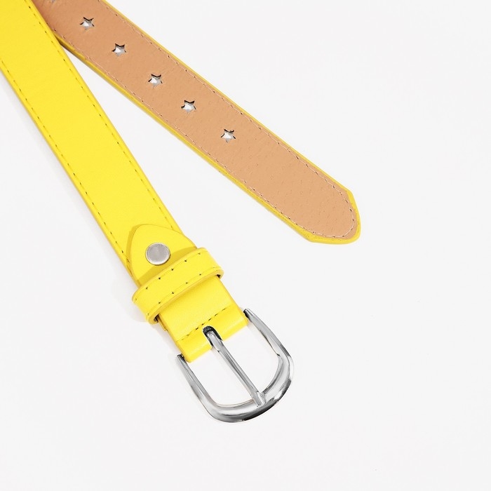 Ремень детский, ширина 2.3 см, винт, пряжка металл, цвет жёлтый Ремень детский, ширина 2.3 см, винт, пряжка металл, цвет жёлтый