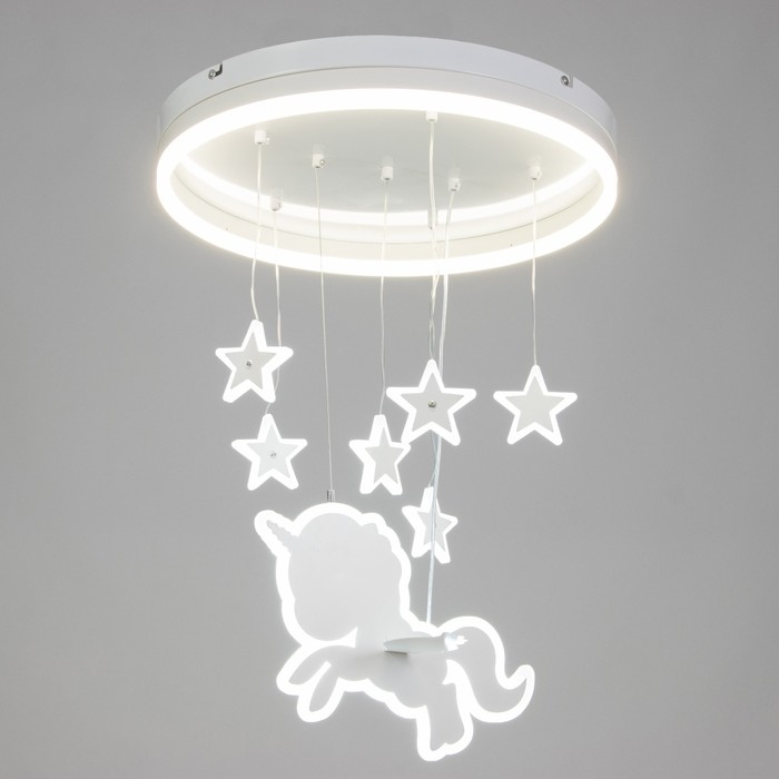 Люстра Люстра "Единорог" LED 58Вт 4000К белый 50х50х60 см BayerLux