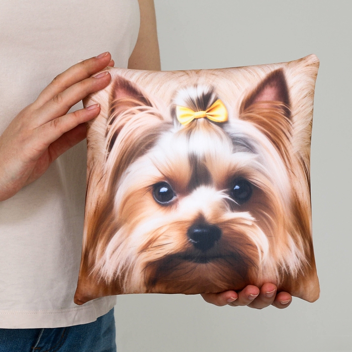 Подушка антистресс, собака "Йорк"