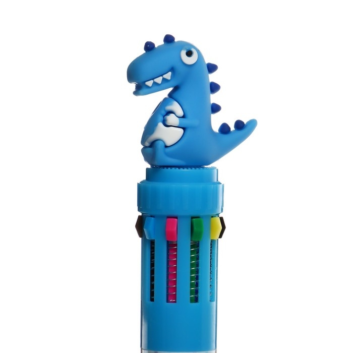 Ручка шариковая автоматическая, 10-ти цветная, Ручка шариковая автоматическая, 10-ти цветная, "Дракон", МИКС